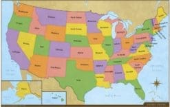 USA Desk Map (2-sided) USA Desk Map (2-sided)