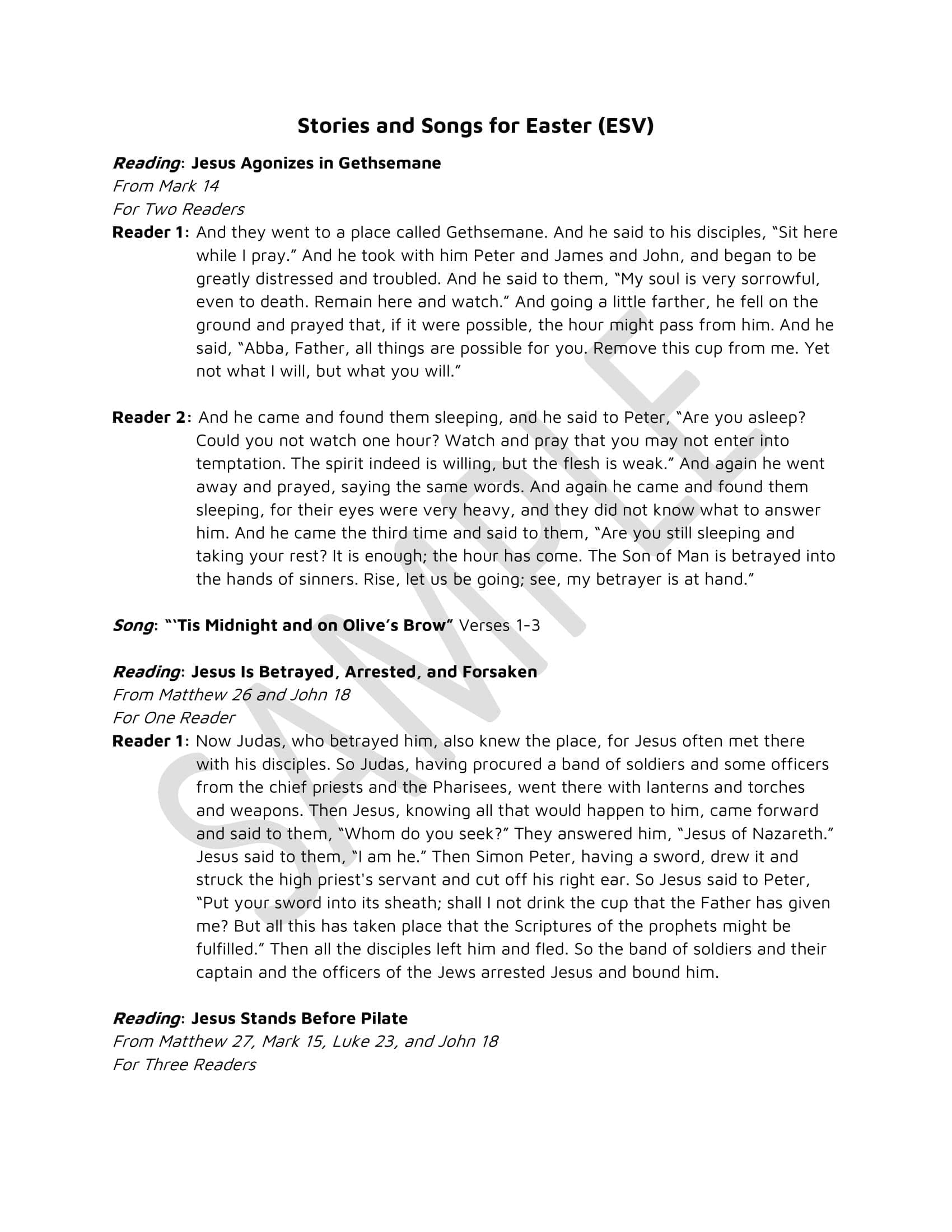 Stories and Songs for Easter ESV - Image 3