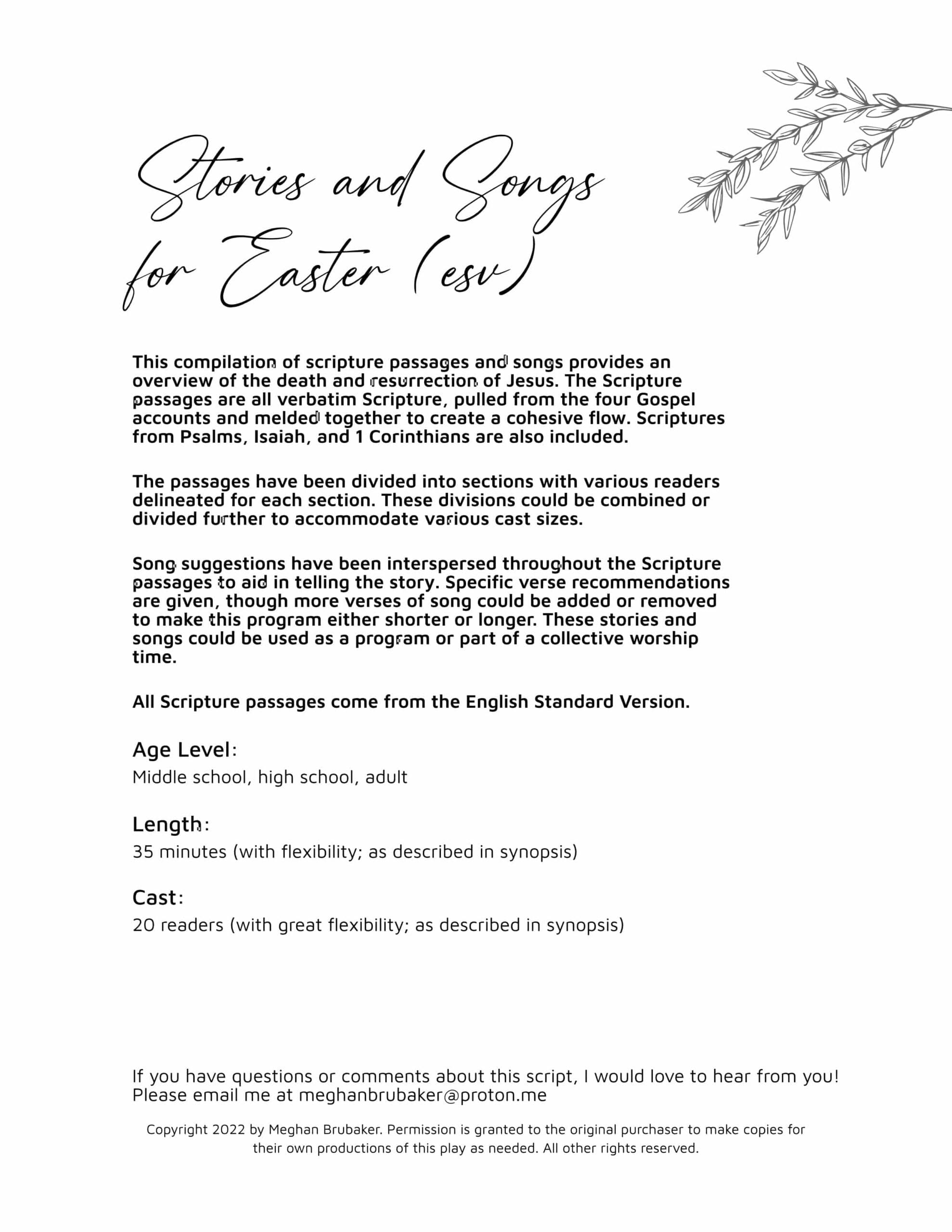Stories and Songs for Easter ESV - Image 2