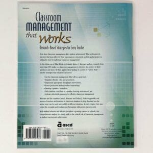 Alternative view of Classroom Management that Works