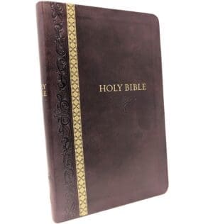 KJV Thinline Bible, Brown Leathersoft